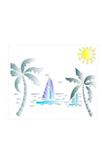 Palm Tree Sailing - 2 Layer stencil pack
