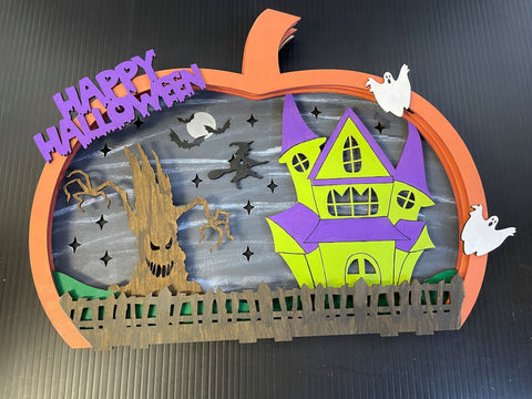 Halloween - MDF 3D Layered Pumpkin