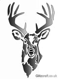 Stags Head Stencil