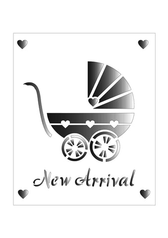 New Arrival Stencil of Baby Pram