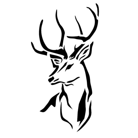 Deer Head Stencil for cards and crafts - Mylar Stencil