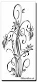 Flower Twirl Stencil by Glitzcraft can be used for card making