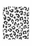 Stencil of leopard animal print as a background for card making and crafts