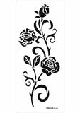 Roses on a stem - stencil by Glitzcraft