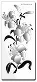 Stem of Lily flowers Stencil by Glitzcraft
