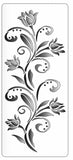 Stencil - Floral Twisle for Best Wishes Cards