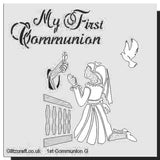 My First Communion Girl Stencil