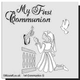 My First Communion Girl Stencil