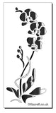 Tall Orchid Stencil for cards and crafts