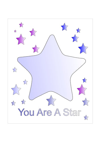 You are a Star Treat Cup Stencil