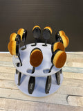 Ink Blending Brushes - set of 3 or 5 or 10 with stand