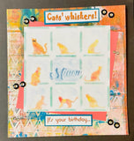 6x6 Cat Frame  / Miaow Stencil
