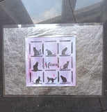6x6 Cat Frame  / Miaow Stencil