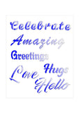 Celebrate Large Sentiments