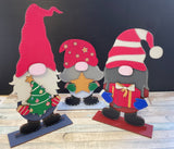 MDF Set of 3 Gnomes - Christmas
