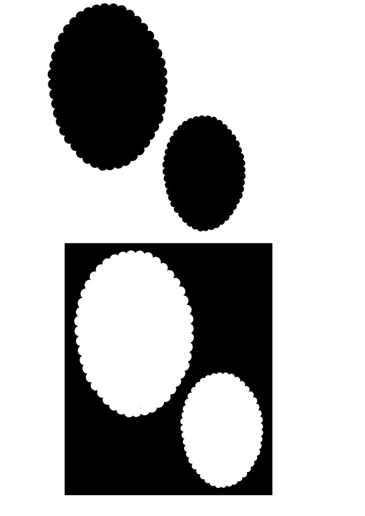Oval stencil / Mask – Glitzcraft
