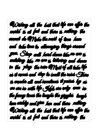 Script Stencil Glitzcraft
