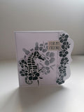 Floral Sea Theme - Floral Seahorse Stencil