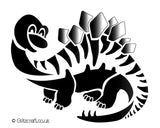Stencil of Dinosaur - baby stegosaurus