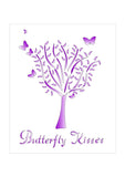 CLEARANCE - 4 Seasons Tree Stencil  - Butterfly Kisses