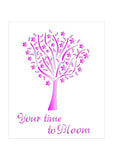 CLEARANCE -4 Seasons Tree Stencil  - Your time to Bloom