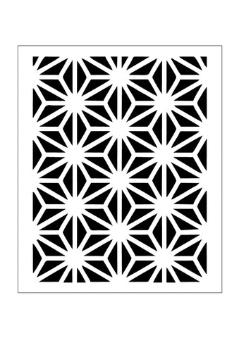 Geometric pattern starburst for cards and crafts