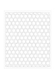 Honeycomb stencil geometric pattern