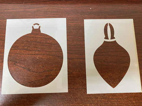 set of 2 Bauble Mask / Stencils