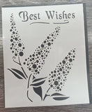 Budlia best wishes stencil 