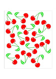 Cocktails - Cherries Background Stencil