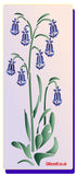 Bluebells Stencil size DL to fit envelope