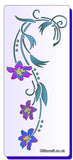 DL Flower Drop Stencil by Glitzcraft