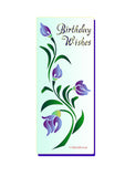 DL Floral Birthday Wishes Mylar Stencil by Glitzcraft