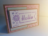 CLEARANCE - Hello Flowers Banner Stencil