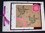 Hummingbird Stamp and Stencil A5 Set