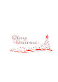 Merry Christmas with stars stencil for Christmas cards and crafts by Glitzcraft