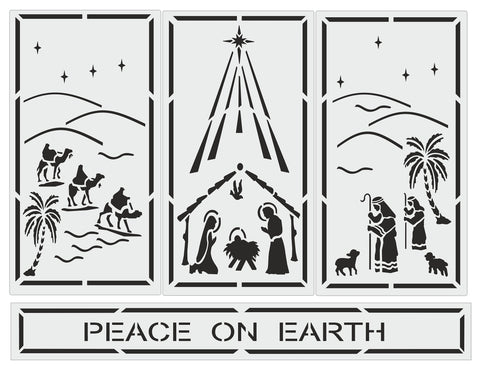 Nativity Trio Peace on Earth