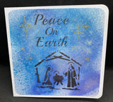 Peace On Earth Nativity Stencil