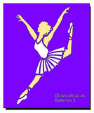Ballerina leaping - Mylar stencil