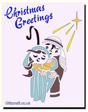Christmas Greetings 2, Stencils- Glitzcraft