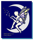 Fairy sitting on the Moon, Stencils - Glitzcraft