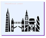 London Skyline Stencil