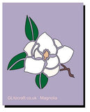 Magnolia Flower Stencil