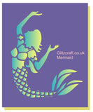 Mermaid Stencil5in x  4in