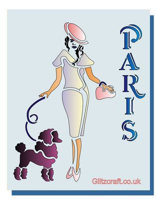 Parisian Lady Stencil