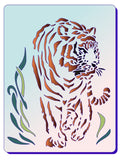 Tiger stencil for cards and crafts