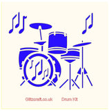 Drum Kit, Stencils- Glitzcraft