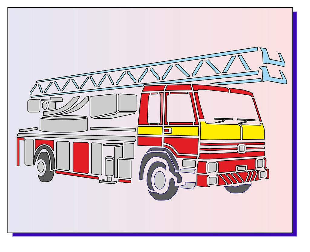 Fire Engine Stencil – Glitzcraft