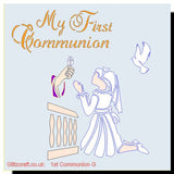First Communion Stencil