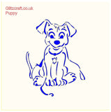 Puppy Love Stencil